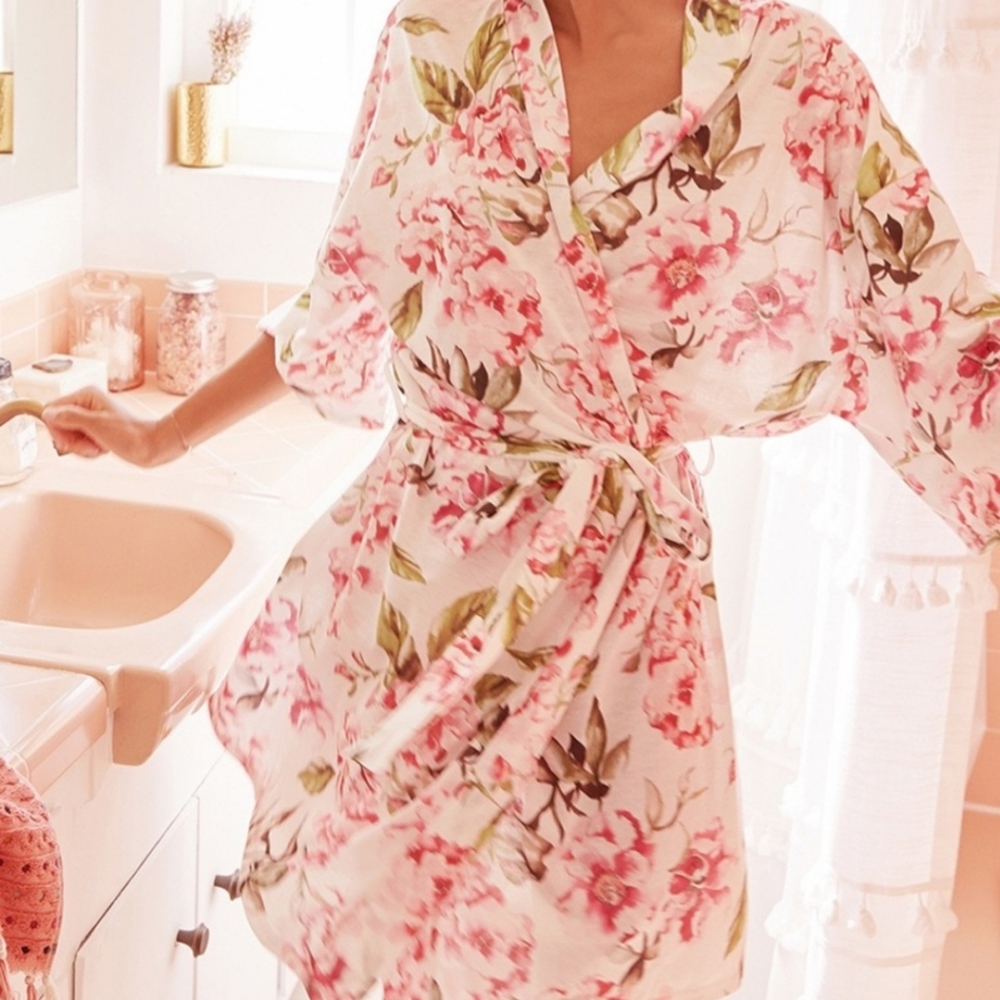 Mumu, Brie Robe, Garden of Blooms Kimono, OS